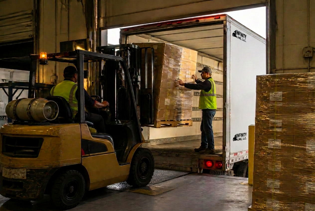 Freight loading dock operation